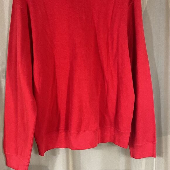 Polo By Ralph Lauren 💯 Cotton Men’s Sweater Pullover Red 1/4 Zip - Picture 8 of 16